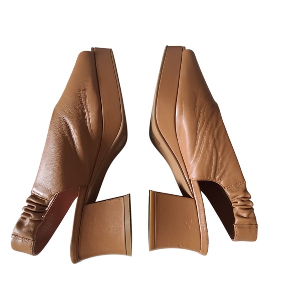 Jeffrey Campbell Extendo Platform Sling-back Block Heel Leather 11 Brown Sandals - Picture 8 of 12